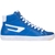Leroji Mid-Top Blue Leather Sneakers