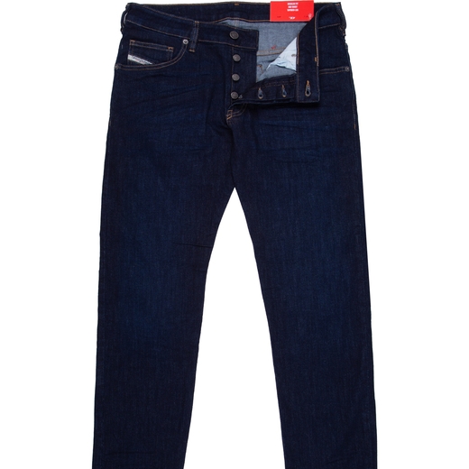 D-Yennox Taper Fit Dark Aged Stretch Denim Jeans-new online-Fifth Avenue Menswear