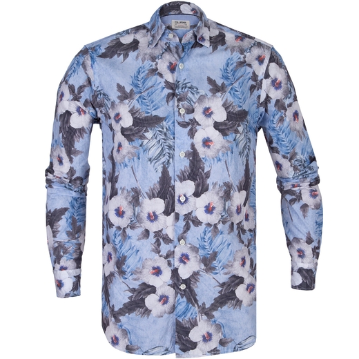 Treviso Big Floral Casual Cotton Shirt-new online-Fifth Avenue Menswear