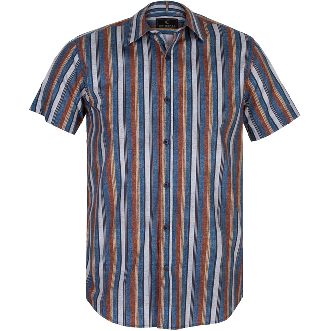 Brody Stripe Print Short Sleeve Shirt