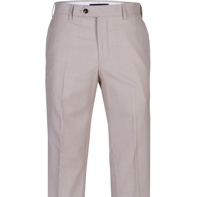 Slim Fit Straight Wool Blend Dress Trousers