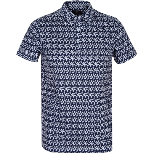 Logan Slim Fit Floral Print Polo-on sale-Fifth Avenue Menswear