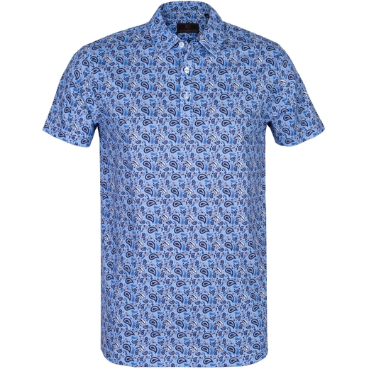 Logan Slim Fit Paisley Print Polo-on sale-Fifth Avenue Menswear