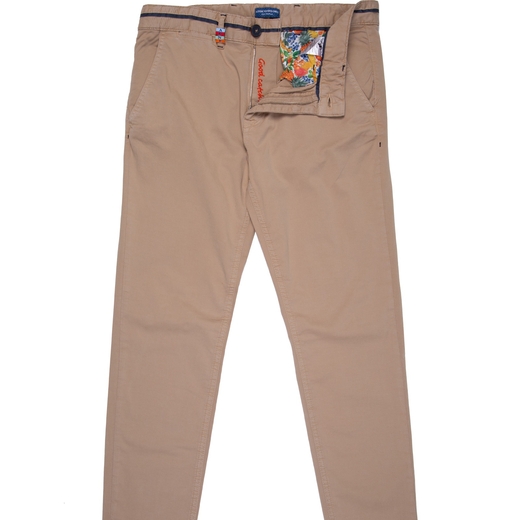Peached Twill Stretch Cotton Chinos-on sale-Fifth Avenue Menswear