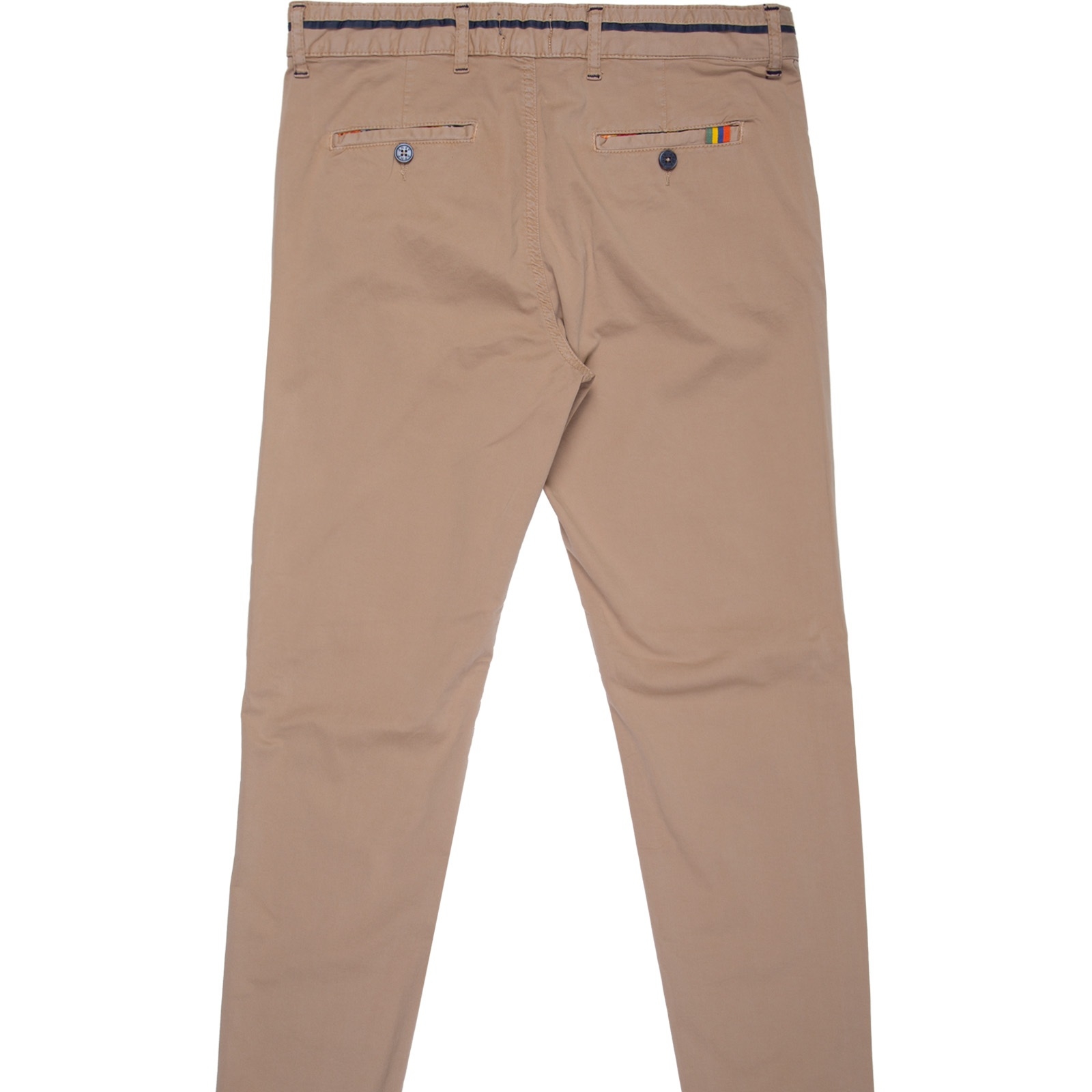 Peached Twill Stretch Cotton Chinos - Trousers-Casual : Fifth Avenue ...