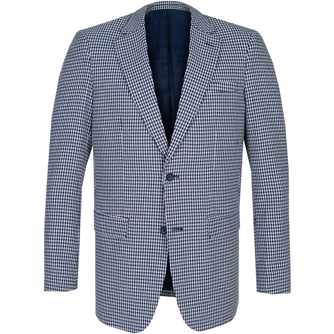 Beckett Houndstooth Check Blazer