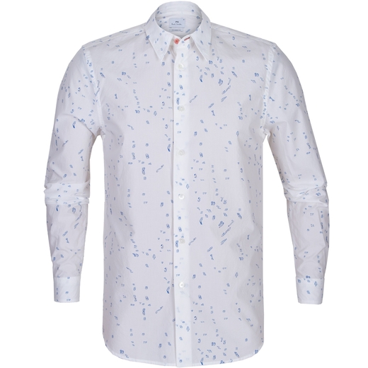 Tailored Fit Glitch Print Shirt-new online-Fifth Avenue Menswear
