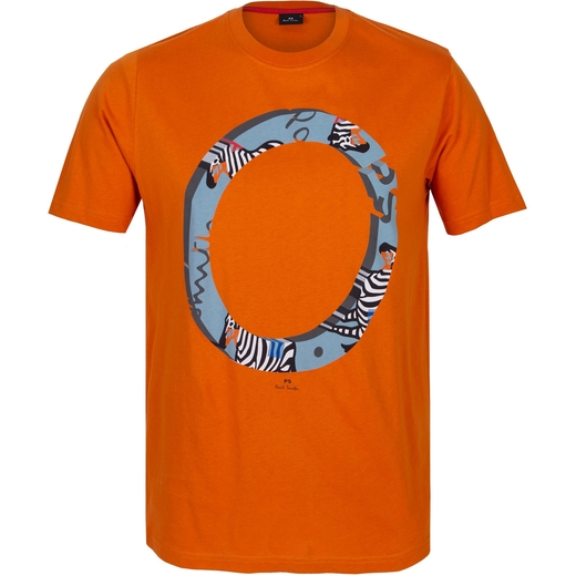 Organic Cotton Zebra Ring Print T-Shirt-new online-Fifth Avenue Menswear