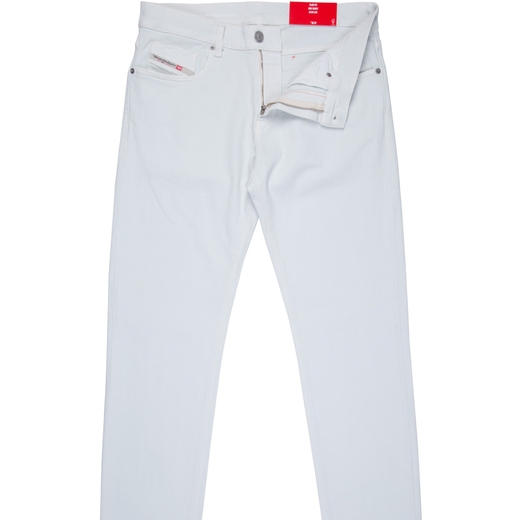 D-Strukt Slim Fit White Stretch Denim Jeans-on sale-Fifth Avenue Menswear