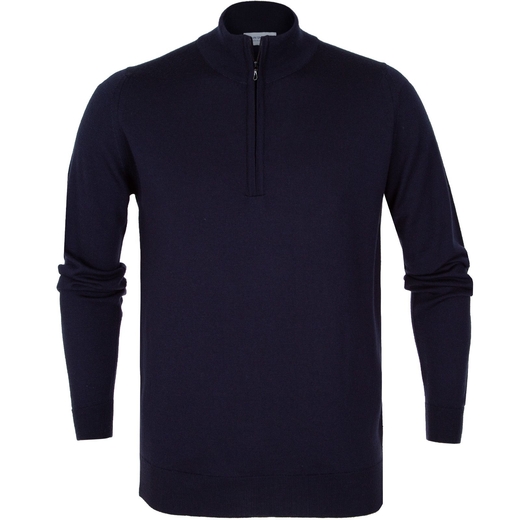 Tapton Luxury Fine Merino 1/4 Zip Pullover-new online-Fifth Avenue Menswear