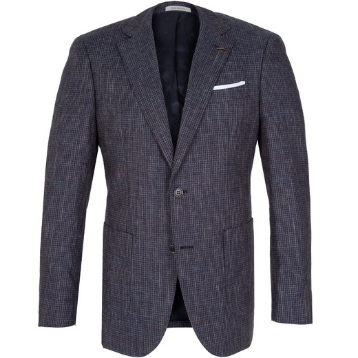 Guard Wool, Cotton & Linen Check Blazer-new online-Fifth Avenue Menswear