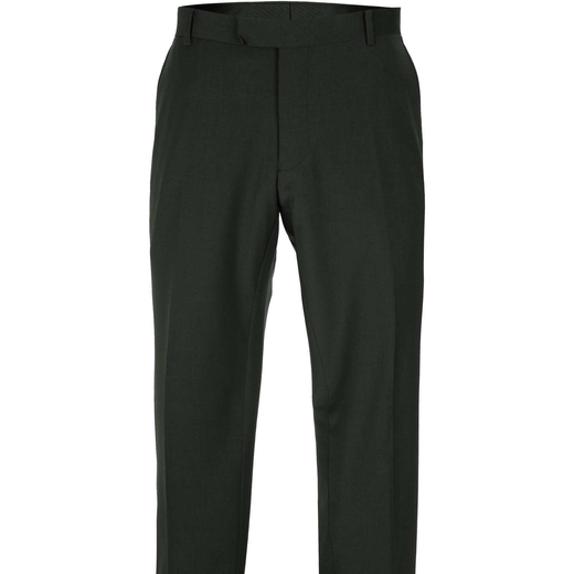 Caper Dark Green Stretch Wool Blend Dress Trouser-new online-Fifth Avenue Menswear