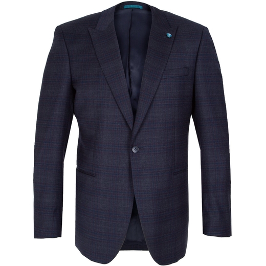 Ionic Stretch Wool Check Dress Jacket-new online-Fifth Avenue Menswear