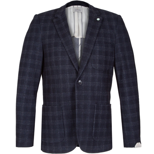Stretch Knit Check Travel Blazer-new online-Fifth Avenue Menswear