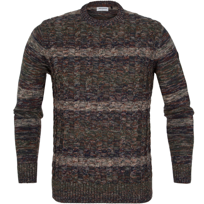 Jacquard Cable Knit Pullover