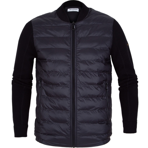 Padded Casual Jacket With Knit Sleeves-new online-Fifth Avenue Menswear
