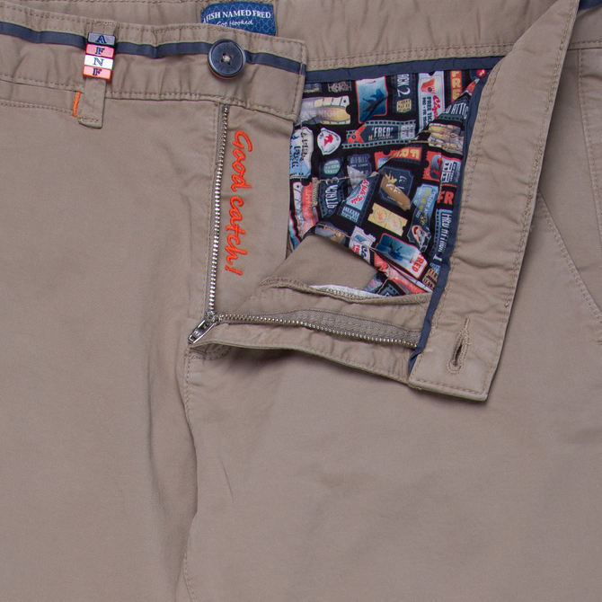 Garment Dyed Stretch Cotton Chino - Trousers-Casual : Fifth Avenue ...