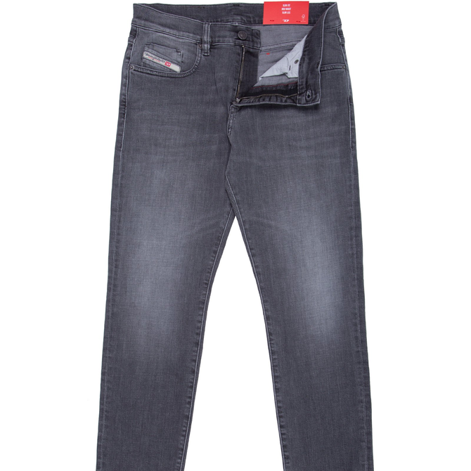 D-Strukt Slim Fit Mid Aged Grey Stretch Denim Jeans