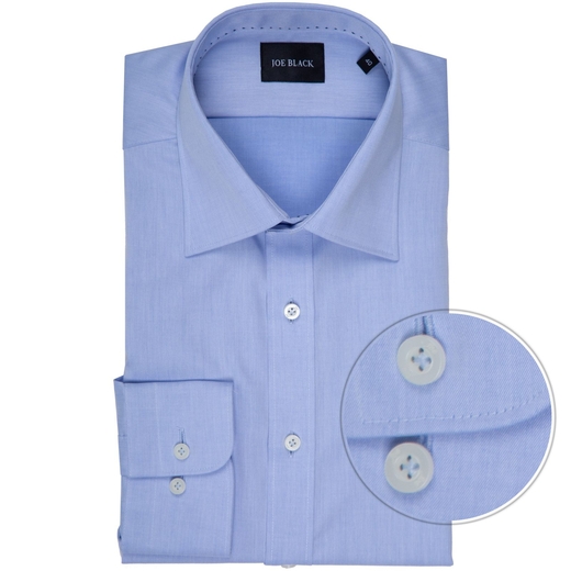 Tapered Fit Fine Cotton Dress Shirt-work-Fifth Avenue Menswear