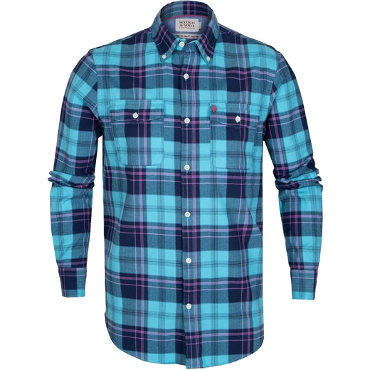 Regular Fit Flannel Check Casual Shirt-on sale-Fifth Avenue Menswear
