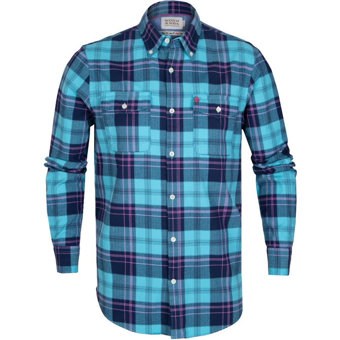 Regular Fit Flannel Check Casual Shirt