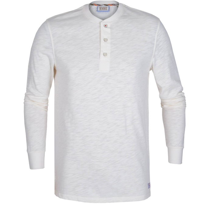 Regular Fit Cotton Henley T-Shirt