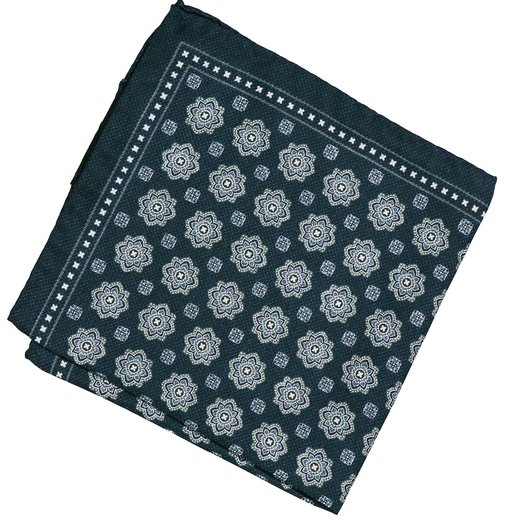 Geometric Pattern Silk Pocket Square-new online-Fifth Avenue Menswear