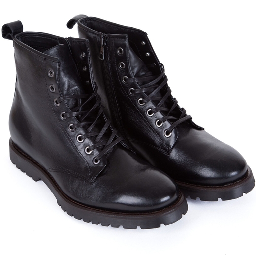 Barney Zip & Lace Italian Leather Boots-new online-Fifth Avenue Menswear