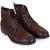 Brown Pampero Zip & Lace Italian Leather Boots