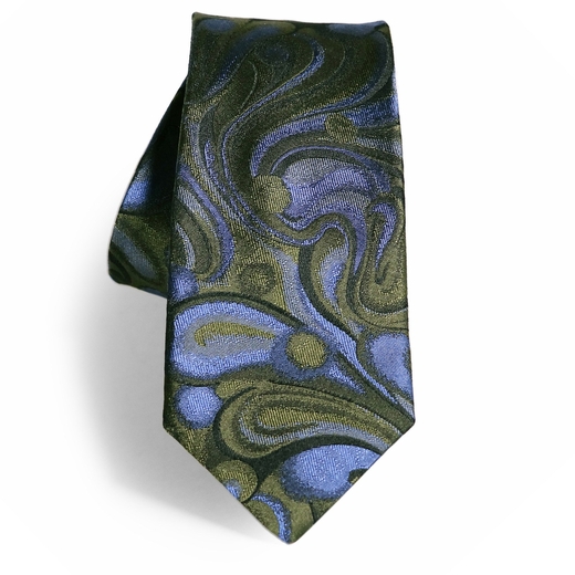 Limited Edition Cannes Abstract Pattern Silk Tie-accessories-Fifth Avenue Menswear