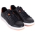 Albany Black & Orange Leather Sneakers