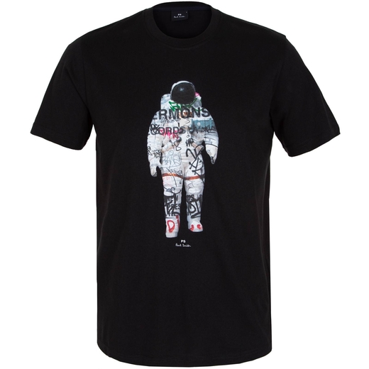 Organic Cotton Astronaut Print T-Shirt-new online-Fifth Avenue Menswear