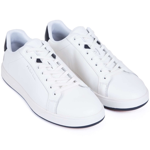 Albany White Leather Sneakers-new online-Fifth Avenue Menswear