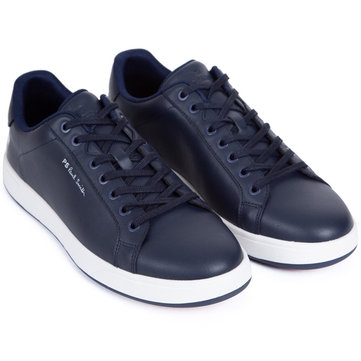 Albany Navy Leather Sneakers-new online-Fifth Avenue Menswear