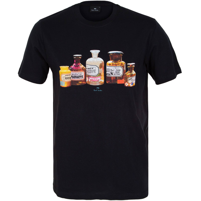 Organic Cotton Bottles Print T-Shirt