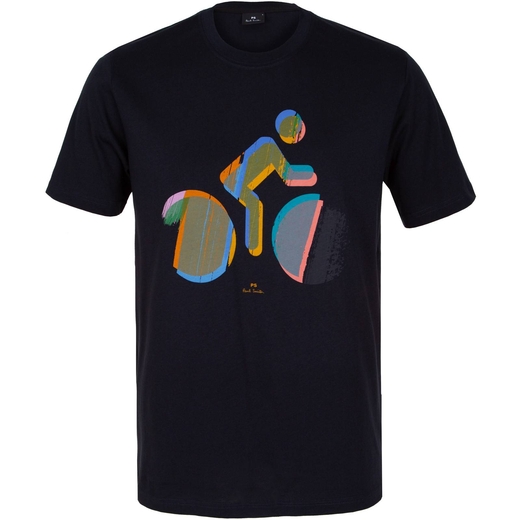 Organic Cotton Cycle Icon Print T-Shirt-new online-Fifth Avenue Menswear