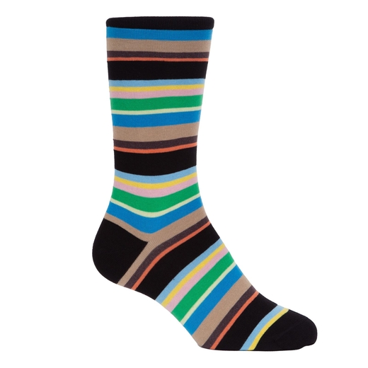 Franklin Stripe Cotton Socks-new online-Fifth Avenue Menswear