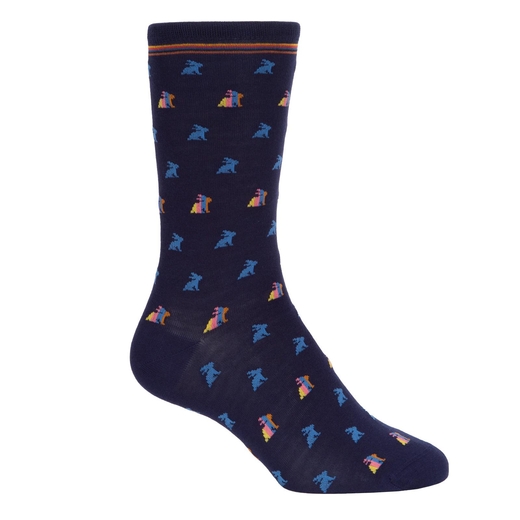 Cole Rabbit Pattern Cotton Socks-new online-Fifth Avenue Menswear