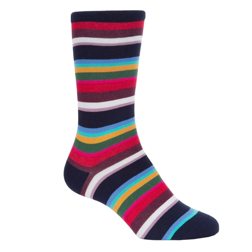 Franklin Stripe Cotton Socks-new online-Fifth Avenue Menswear