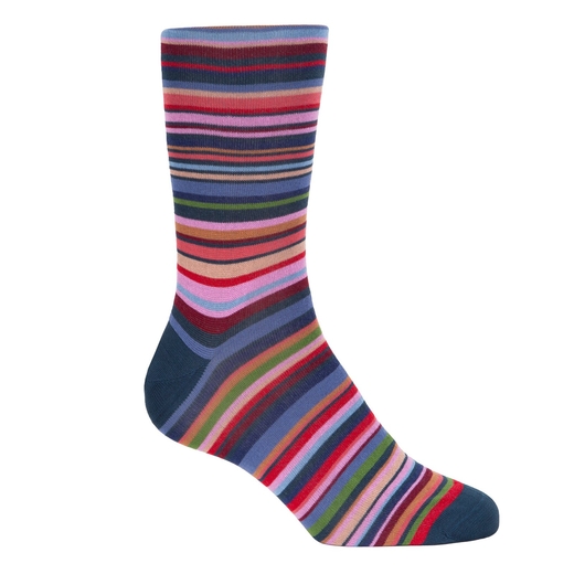 Farley Stripe Cotton Socks-new online-Fifth Avenue Menswear