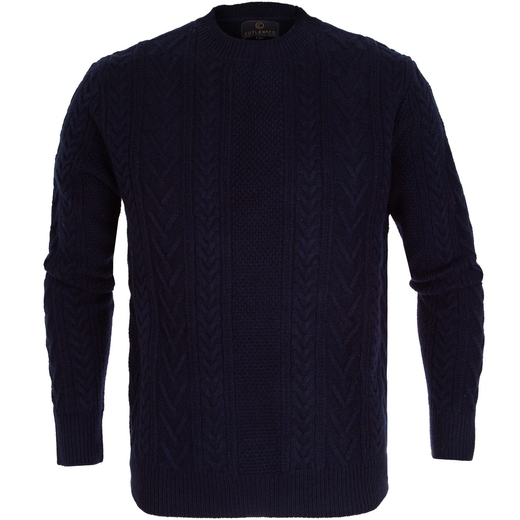 Theodore Chunky Cable Knit Pullover-on sale-Fifth Avenue Menswear