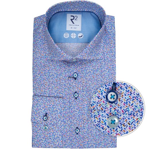 Micro Print Stretch Cotton Dress Shirt-new online-Fifth Avenue Menswear