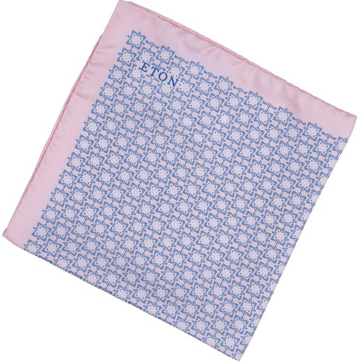 Geometric Print Silk Pocket Square-wedding-Fifth Avenue Menswear