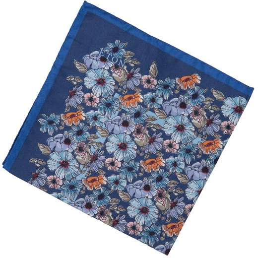 Floral Print Silk Pocket Square-new online-Fifth Avenue Menswear