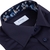 Contemporary Fit Luxury Cotton Twill Dress Shirt With Floral Print Trim