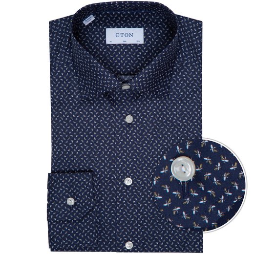 Slim Fit Banana Print Dress Shirt-new online-Fifth Avenue Menswear