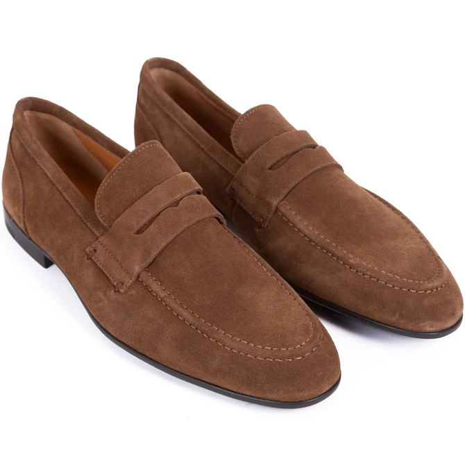 Silas Suede Leather Slipon Loafer