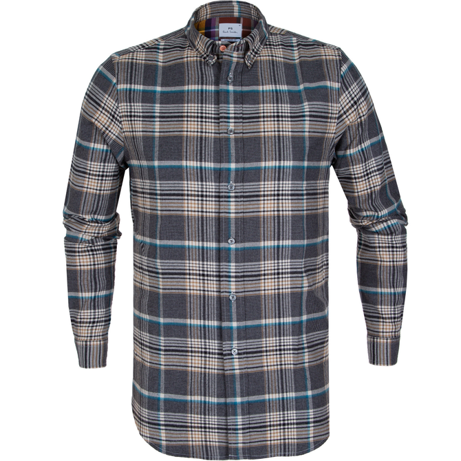 Brushed Flannel Cotton Check Shirt