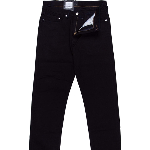 Taper Fit Blue/Black Reflex Stretch Denim Jeans-new online-Fifth Avenue Menswear