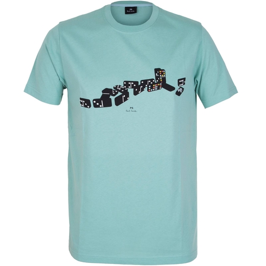 Organic Cotton Dominoes Print T-Shirt-new online-Fifth Avenue Menswear